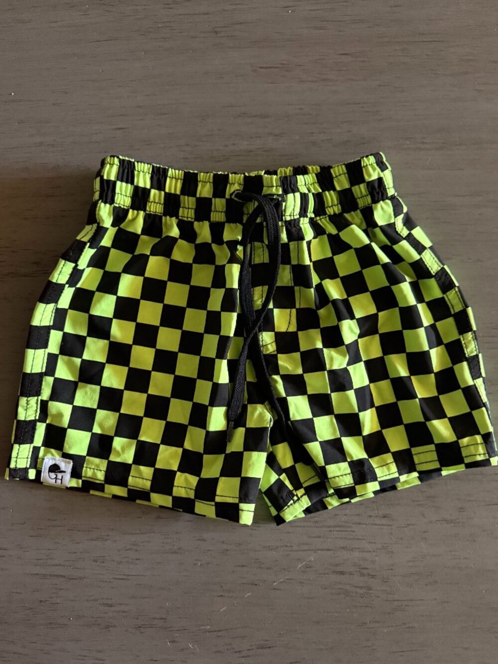 Neon Spotfast Check Hybrid Swim Shorts